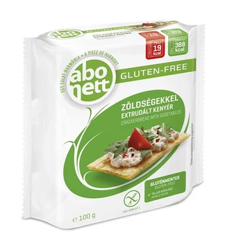 Extrudált kenyér ABONETT gluténmentes zöldségekkel 100 g