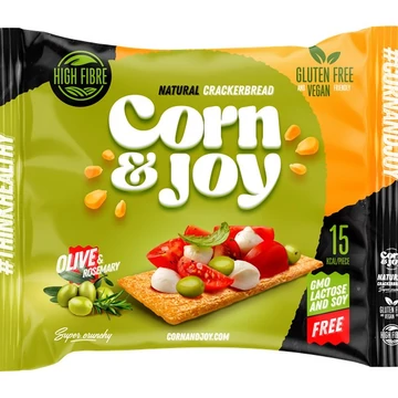 Extrudált kenyér CORN&amp;JOY rozmaring-olíva 80 g