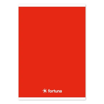 Füzet vonalas FORTUNA Monocolor A/5 32 lapos piros