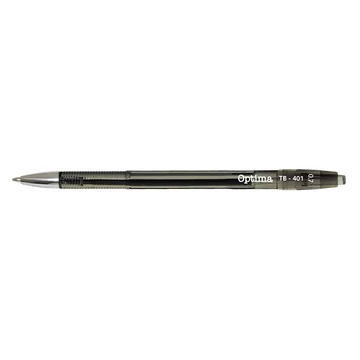 Golyóstoll OPTIMA nyomógombos TB 401 0,7 mm fekete