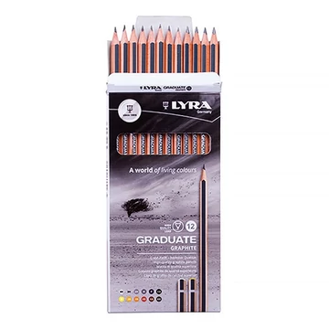 Grafitceruza LYRA Graduate 4H-6B hatszögletű környezetbarát 12 darabos