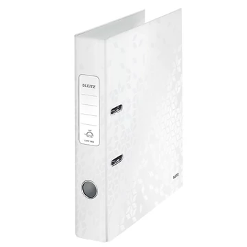 Iratrendező LEITZ Wow A/4 50 mm 180° metálfényűfehér