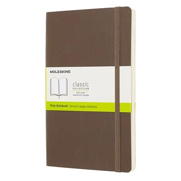 Notesz sima MOLESKINE QP618P14 "L" puhafedeles földbarna
