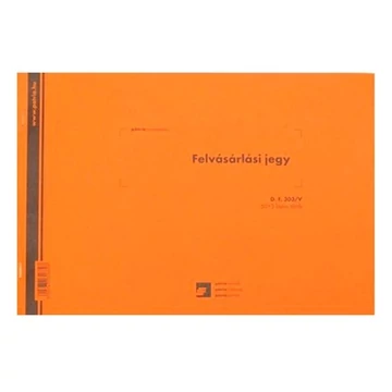 Nyomtatvány felvásárlási jegy A/4 50x3 PÁTRIA fekvő