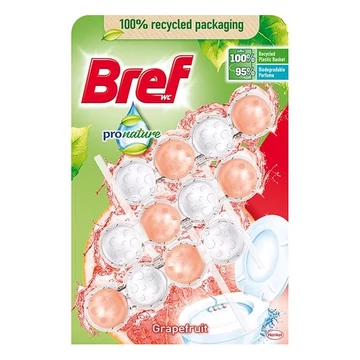Toalett illatosító golyó BREF ProNature Grapefruit 3x50 g
