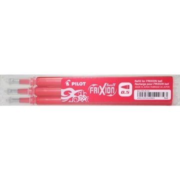 Tollbetét roller PILOT Frixion Point tűhegyű radírozható 0,25 mm piros 3 darabos
