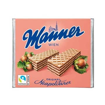 Töltött ostya MANNER mogyorós 75 g