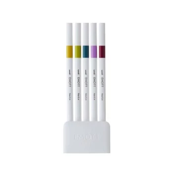 Tűfilc UNI EMOTT 5 darabos 0,4mm (szalmasárga, almazöld, kékeszöld, írisz lila, vörösbor)