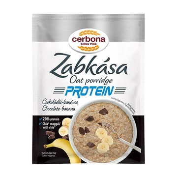 Zabkása CERBONA Protein csokoládés banános hozzáadott cukor nélkül 60 g