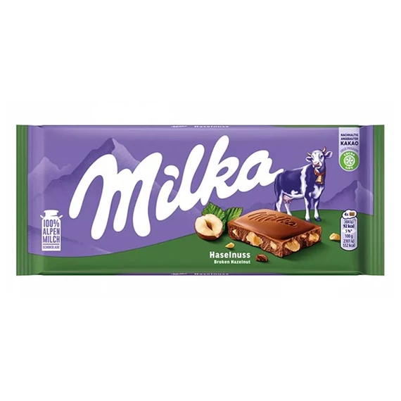 Csokoládé MILKA Törtmogyorós 100 g