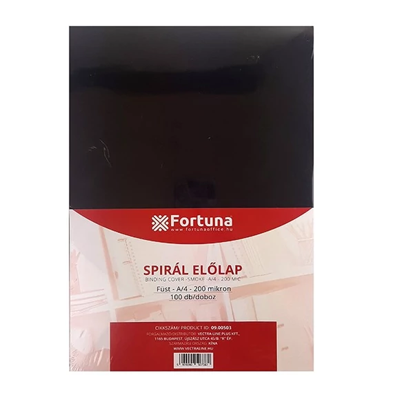 Előlap FORTUNA A/4 füst 200 mikron 100/dob