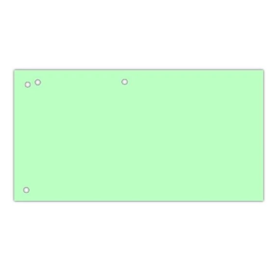 Elválasztócsík DONAU 105x235 mm karton zöld 100 darabos