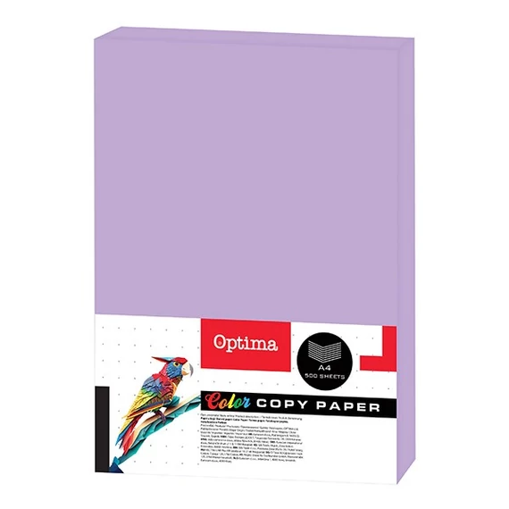 Fénymásolópapír színes OPTIMA A/4 80 g pasztell világoslila 500 ív/csomag