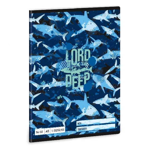 Füzet vonalas ARS UNA A/5 32 lapos 14-32 1. osztályos Lord Of The Deep