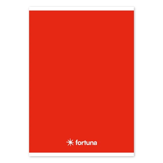 Füzet vonalas FORTUNA Monocolor A/5 32 lapos piros