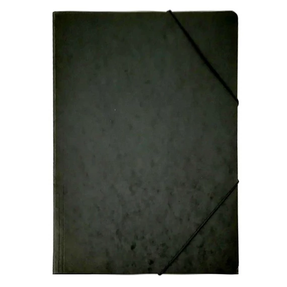 Gumis mappa A/4 prespán fekete 345 g