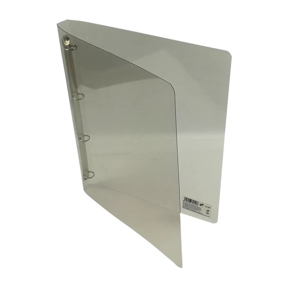 Gyűrűskönyv A/4 20 mm 4 gyűrű átlátszó füst