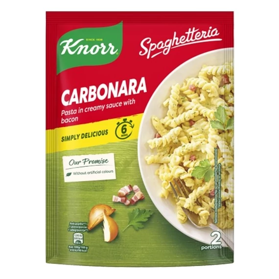 Instant KNORR Spaghetteria tészta carbonara szószban 155 g