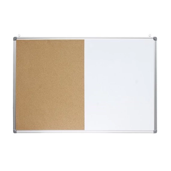 Kombitábla OPTIMA 45x60 parafa/mágneses törölhető alumínium keret