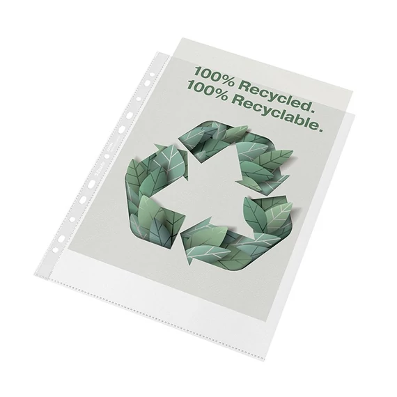Lefűzhető genotherm ESSELTE Recycled  A/4 maxi 70 mikron narancsos 100 darabos