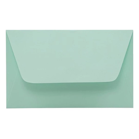 Névjegyboríték színes KASKAD enyvezett 70x105mm 65 zöld 50 darabos