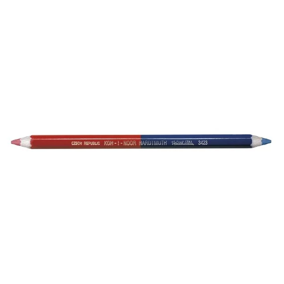 Postairón KOH-I-NOOR 3423 hatszögletű vastag piros-kék